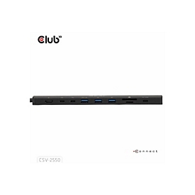Club 3D 10-in-1 - Dockingstation - für Desktop, Laptop - USB-C / Thunderbolt - HDMI - 2.5GbE
