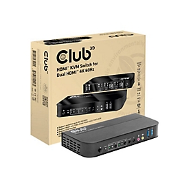 Club 3D CSV-1382 - KVM-/Audio-Switch - 2 Anschlüsse