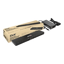 Club 3D - Dockingstation - USB-C - 2 x HDMI, DP - 1GbE - 120 Watt