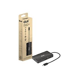 Club 3D - Dockingstation - USB-C 3.2 Gen 2 - 2 x DP - 1GbE