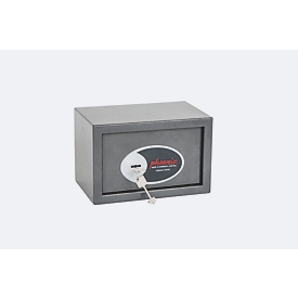 Coffre-fort de bureau Phoenix Vela Home & Office Home & Office SS0801K, avec serrure à clé, L 310 x P 200 x H 200 mm, 10 litres, gris graphite