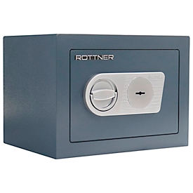 Coffre-fort Rottner Samoa 26, serrure à double panneton, classe de sécurité EN 0, 10,47 litres, acier, anthracite