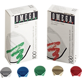 Coins lettres Omega, coloré, 100 p.