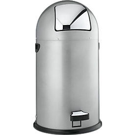 Colector de residuos con pedal, acero, 22 l