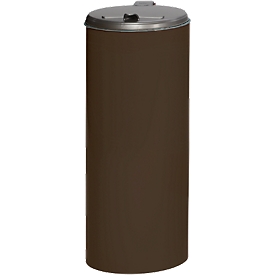 Collecteur de déchets avec ouverture arrière, brun, poids 8,75 kg