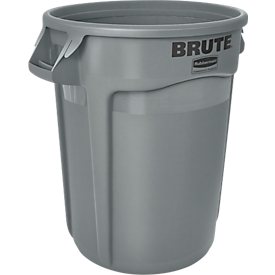 Collecteur de déchets de valeur Brute, polyéthylène, rond, 37 l, gris