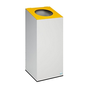 Collecteur de tri VAR WSG 38 gris clair, avec anneau de serrage, jaune