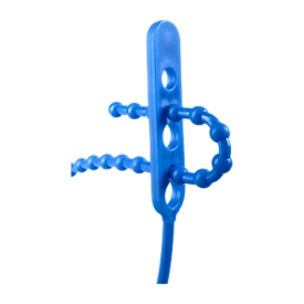 Collier de câblage, 140 x 3,5 mm, bleu
