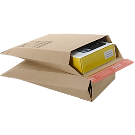 ColomPac verzendzak van golfkarton, geoptimaliseerd voor DHL, B 250 x D 350 x H 80 mm, 20 stuks