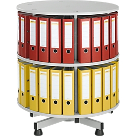 Colonne rotative à 2 étages pour classeurs à levier, sans classeur à levier, H 880 mm