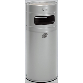 Combi-asbak H 100, zilver