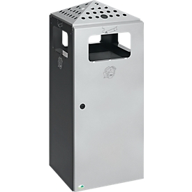 Combi-asbak H92 antraciet RAL7021
