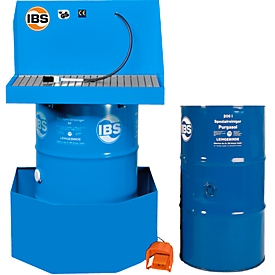 Combinatie onderdelenreiniger type K, speciaal reinigingsmiddel, lekbak