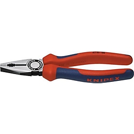 Combination pliers L.200mm pol.multicomp. sleeve KNIPEX