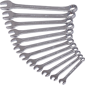 Combination spanner set Projahn, 12 pieces, metric 6-19 mm, chrome vanadium steel, in cardboard box