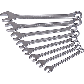 Combination spanner set Projahn, 8 pieces, metric 8-19 mm, chrome vanadium steel, in cardboard box