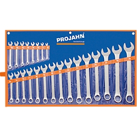 Combination wrench set Projahn, with roll bag, metric according to DIN 3113 form A
