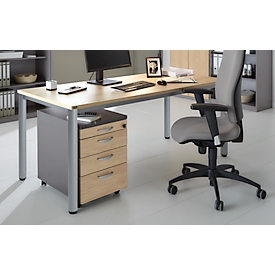 Complete set NEVADA, bureau B 1600 mm, ronde buisvoet