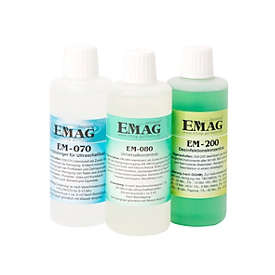 Complete set ultrasoon reiniger concentraten EMAG home, 3 x telkens 500 ml, voor particuliere doeleinden
