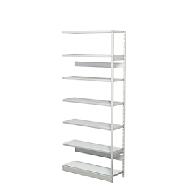 Complete stelling PROGRESS 500 T, aanbouwsectie, zonder achterwand, H 2250 x B 950 x D 340 mm
