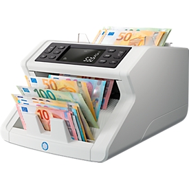 Compteuse de billets Safescan 2265 avec comptage de la valeur, jusqu'à 1 200 billets/min, fonction d'addition et de mise en liasse