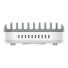 Compulocks 10PUSBDKS-UK - Autonome - Gris - Blanc - Contact - 2,4 A - 100 - 240 V - 2 A