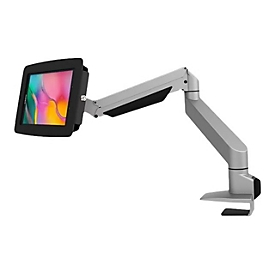 Compulocks Galaxy Tab A7 10.4" Space Enclosure Articulating Arm Mount - Befestigungskit (Gehäuse, Gelenkarmhalterung) - für Tablett - verriegelbar - hochwertiges Aluminium - Schwarz, Silber