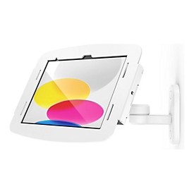 Compulocks iPad 10th-11th (A16) Gen Space Enclosure Swing Wall Mount White - Befestigungskit (Gehäuse, VESA-Halterung mit Schwingarm)
