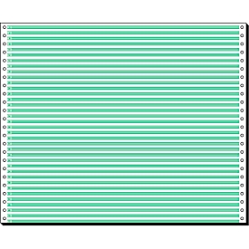 Computer Endlospapier, 1-fach grün liniert, 2000 Stück