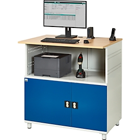 Computerstation type 6001, B 1100 x D 800 x H 1150 mm, niet verrijdbaar