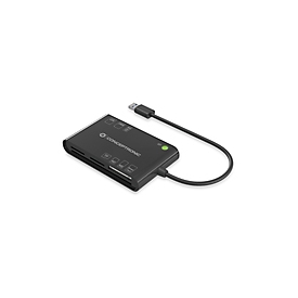 Conceptronic BIAN All-in-One Smart-ID Kartenleser - USB 3.2 Gen 1 (3.1 Gen 1) - Schwarz - 26 g