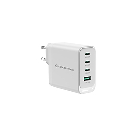 Conceptronic CARICATORE USB PD GaN a 4P da 100 W ALTHEA22W100 USB-C x 3 USB-a 1