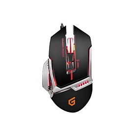 Conceptronic DJEBBEL 8 - Maus - USB - Schwarz, Silber