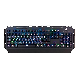 Conceptronic KRONIC - Tastatur - Hintergrundbeleuchtung - USB - Italienisch - Tastenschalter: blauer Schalter