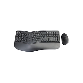 Conceptronic Orazio ergo Kabelloses Set aus ergonomischer Tastatur und vertikaler Maus - deutsch - Tastatur - 1.600 dpi