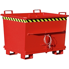 Contenedor con trampilla BKB 700, rojo