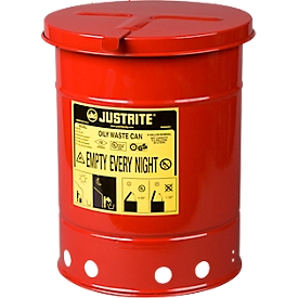 Conteneur à déchets en tôle d'acier, commande manuelle, 23