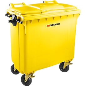 Conteneur à déchets MGB 770 FD, plastique, 770 l, jaune