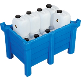 Conteneur gerbable de transport, construction fermée, 90 L