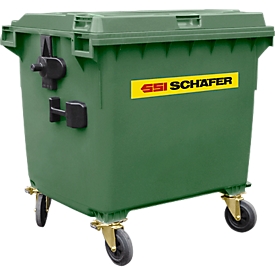 Conteneur poubelle MGB 1100 FD, plastique, 1100 L, vert