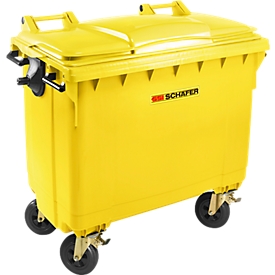 Conteneur poubelle MGB 660 FD, plastique, 660 L, jaune