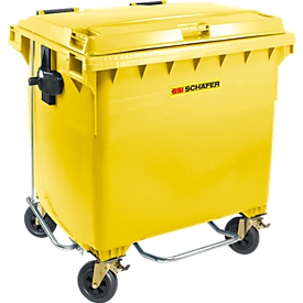 Conteneur poubelle MGB 660 FDP, plastique, 660 L, jaune