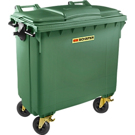 Conteneur poubelle MGB 770 FD, plastique, 770 L, vert