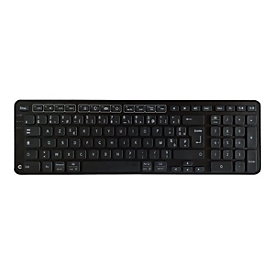 Contour Balance - Tastatur - kabellos - USB, 2.4 GHz - Französisch - Schwarz