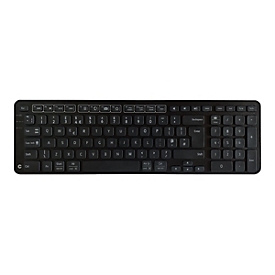 Contour Balance - Tastatur - kabellos - USB, 2.4 GHz - GB - Schwarz