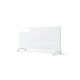 Convecteur GLASKON 2000, 2000 W, façade en verre, fonction tactile LCD, minuterie 24 h/semaine, détecte les fenêtres ouvertes, IP24, mobile/montage mural, blanc