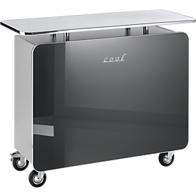 Cool counter, high-gloss graphite