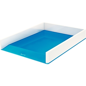 Corbeille à courrier WOW Dual Leitz ®, blanc/bleu