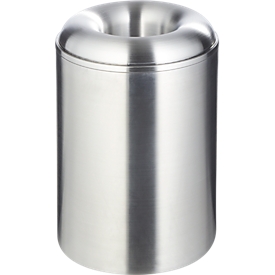 Corbeille à papier, aluminium, 13 L, autoextinguible, avec couvercle anti-feu