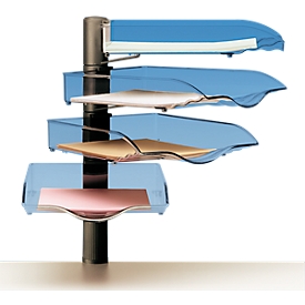 Corbeille porte-produits CopySwinger, format A4, 4 compartiments, anthracite